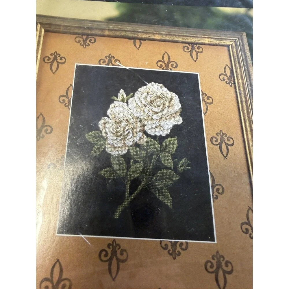 Bucilla plaid rose
